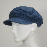 Taxi Cap, Cotton Flannel, Denim, Size Small
