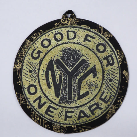 New York Subway Token Potholder (As Shown)