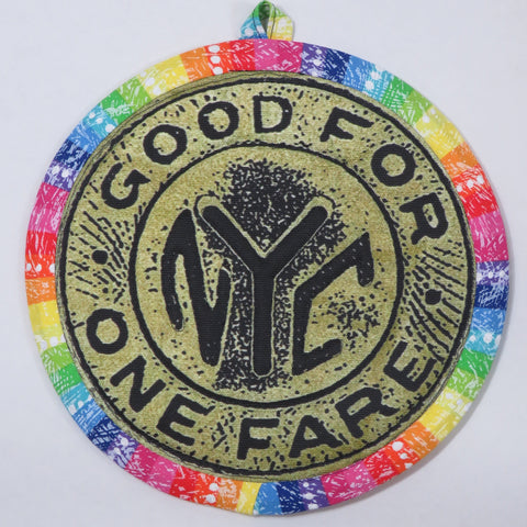 New York Subway Token Potholder (As Shown)